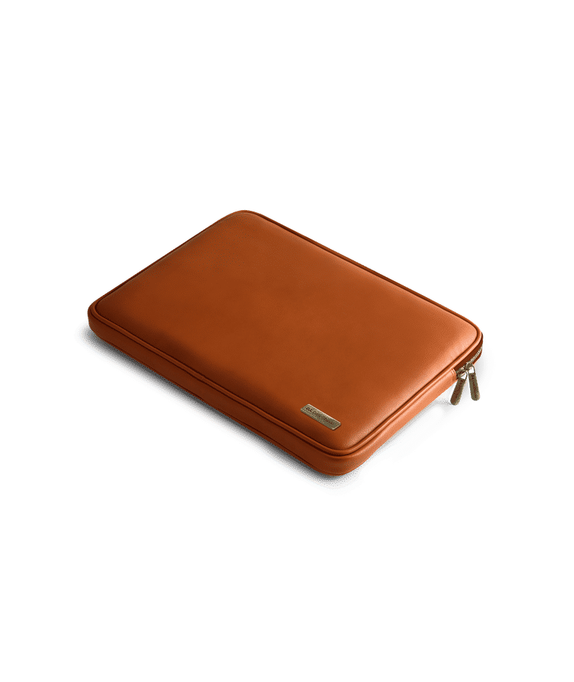 DailyObjects Tan Vegan Leather Zippered Sleeve For Laptop MacBook 33.02cm 13 Buy At DailyObjects