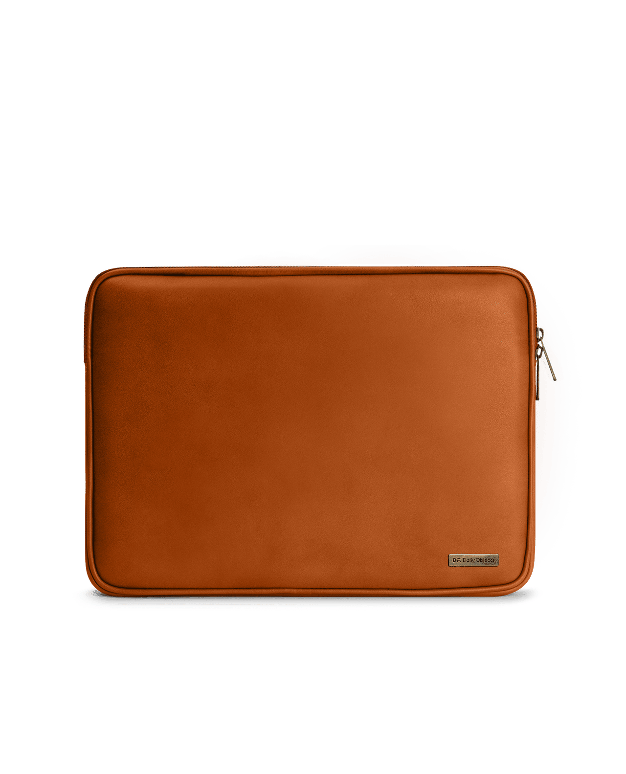 Tan Vegan Leather Zippered Sleeve For Laptop/MacBook 35.56cm (14 inch)