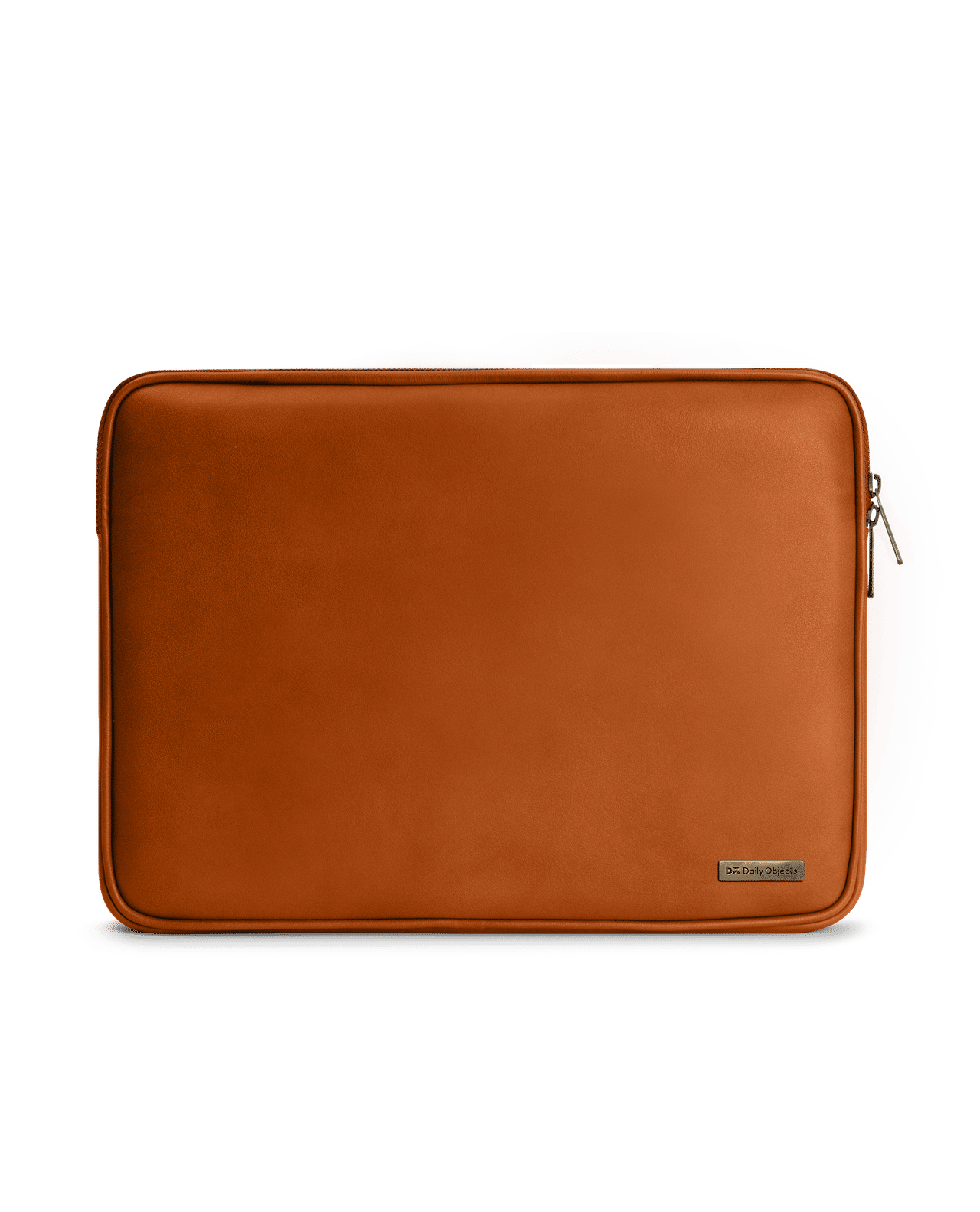 Tan Vegan Leather Zippered Sleeve For Laptop/MacBook 38.01cm (15 inch)