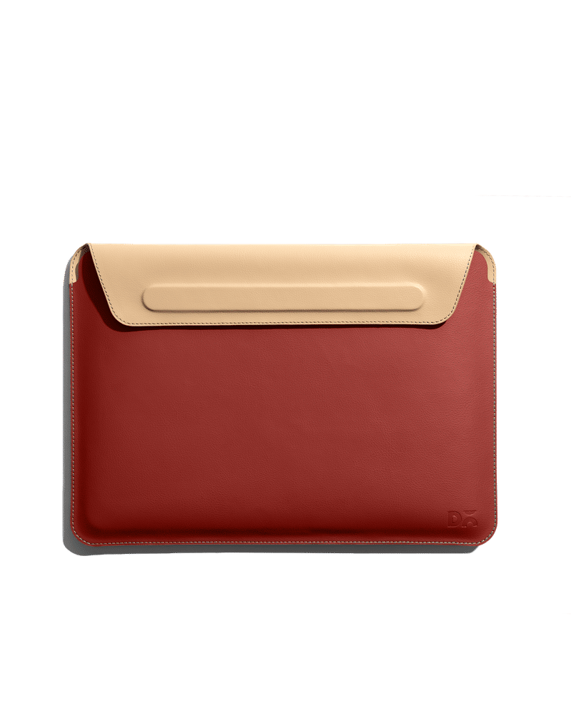 Terracotta Red SnapOn Envelope Sleeve For Macbook Pro 35.56cm (14 inch)