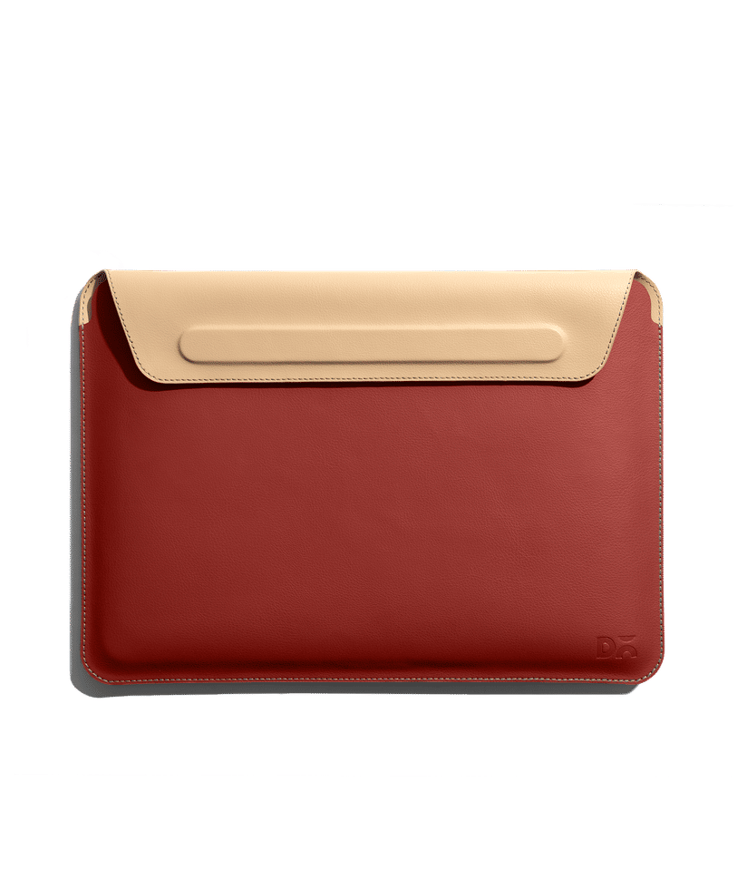 Terracotta Red SnapOn Envelope Sleeve For Macbook Pro (16 inch)
