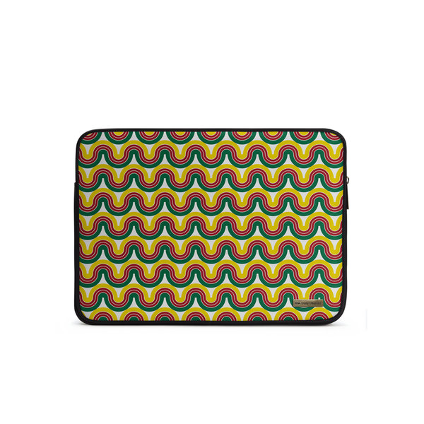 

DailyObjects Wavey Maroon Zippered Sleeve For Laptop/MacBook 38.01cm (15 inch)