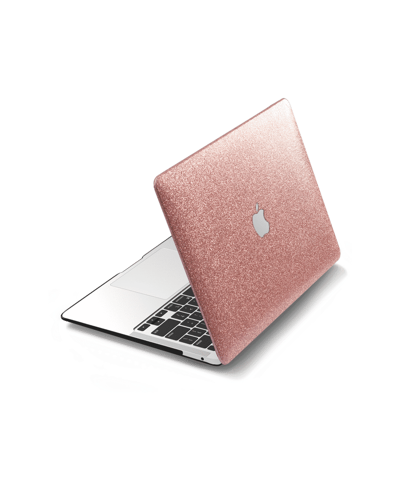 Pink glitter 2025 macbook case