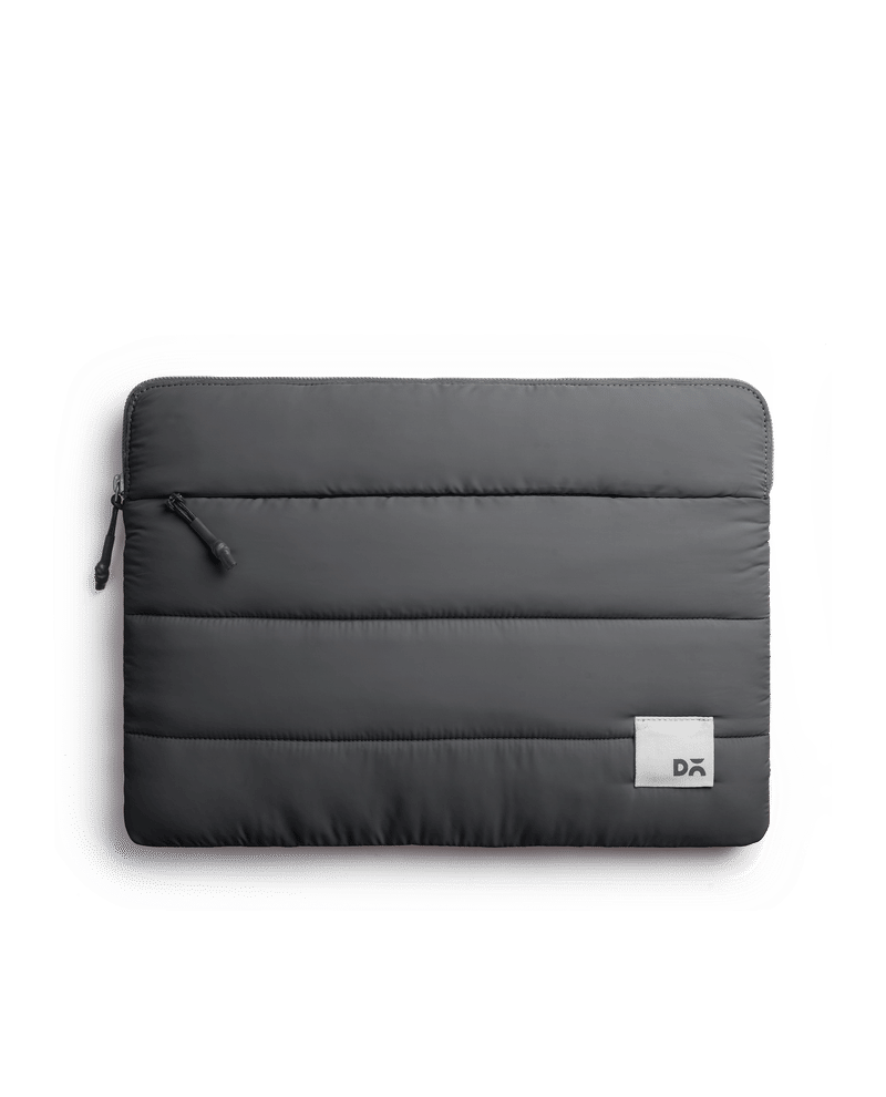 Slate Gray Stria Laptop Sleeve - Medium