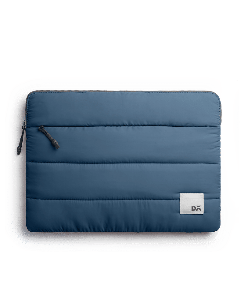 Space Blue Stria Laptop Sleeve - Large