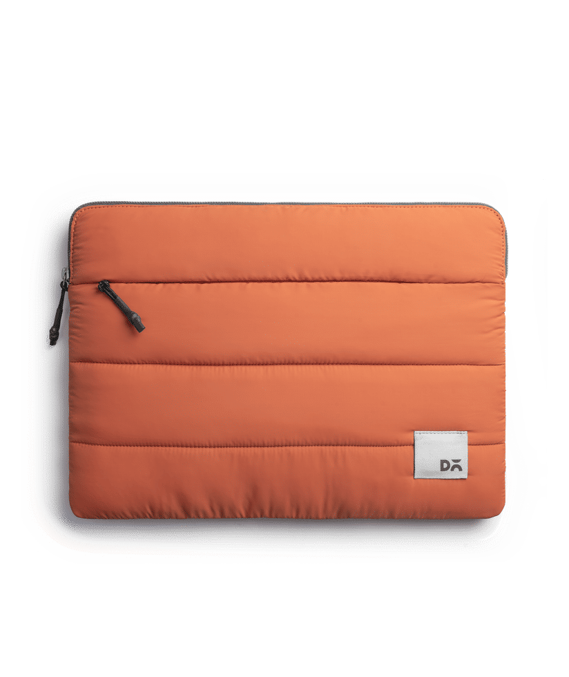 Tangerine Stria Laptop Sleeve Large