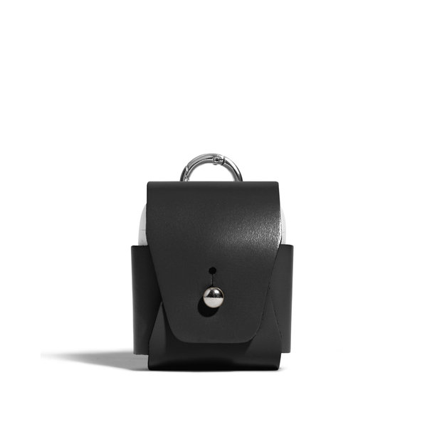 

Black Airpods Leather Case Cover