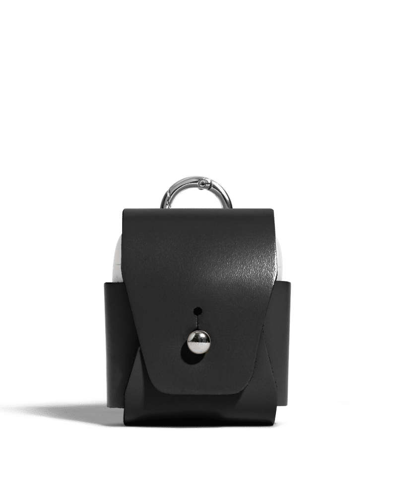 Black Airpods Leather Case Cover