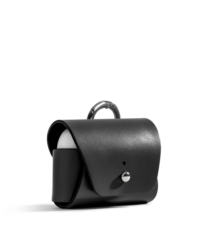 Black Airpods Pro Leather Case Cover