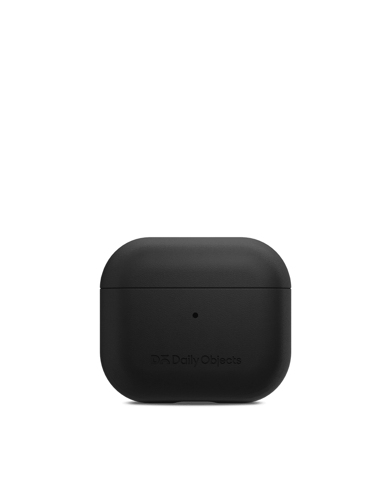 Black Leatherite AirPods 4 Case Cover