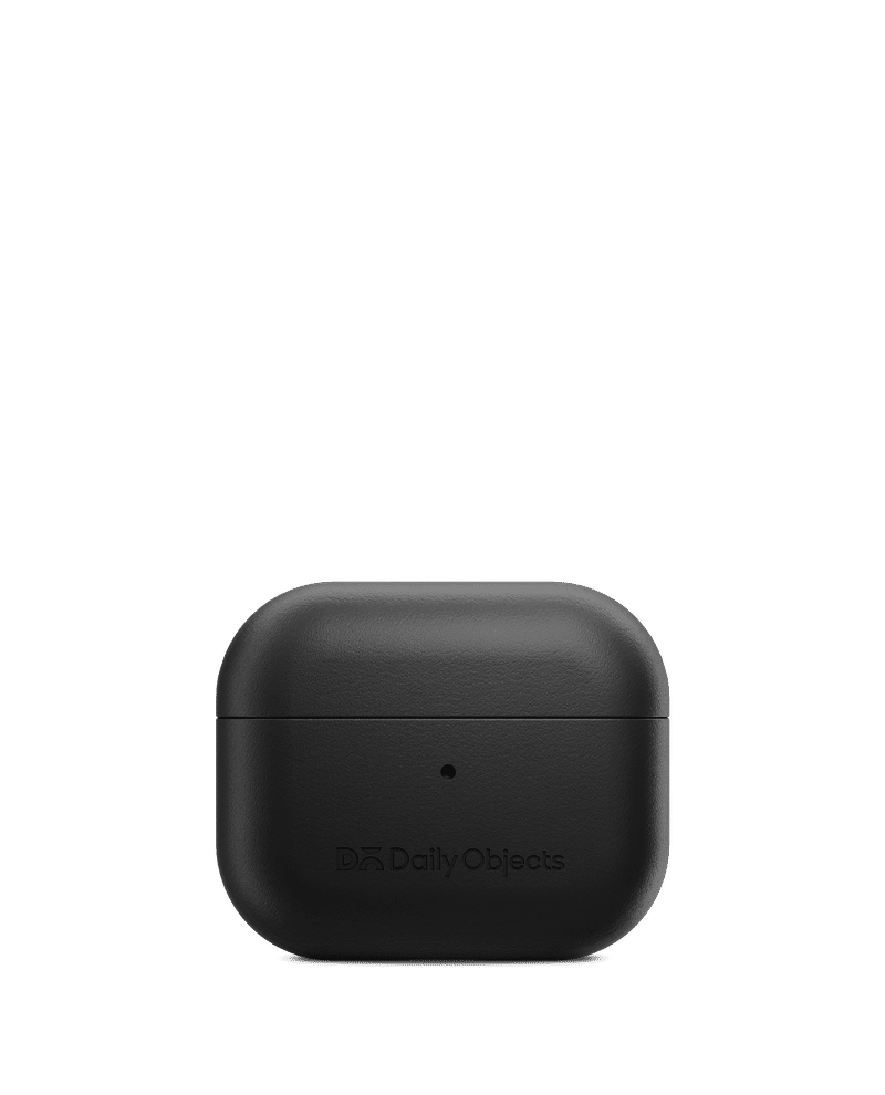 Black Leatherite AirPods Pro 2 Case Cover