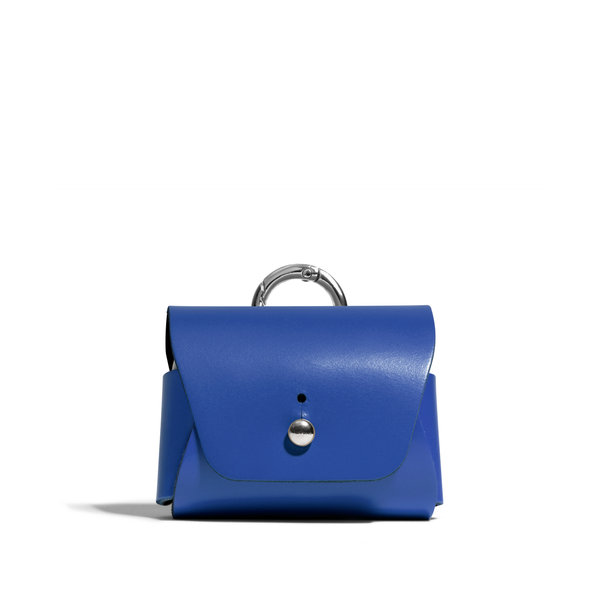 Blue Airpods Pro 2 Leather Case Cover