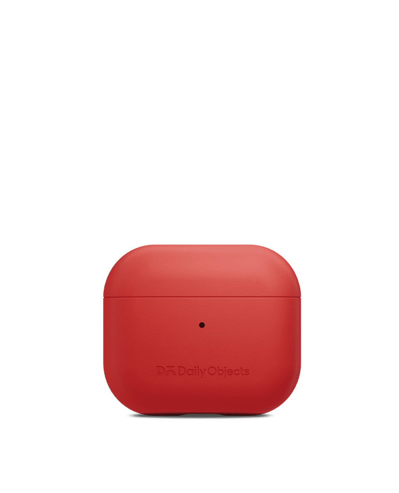Crimson Leatherite AirPods 4 Case Cover