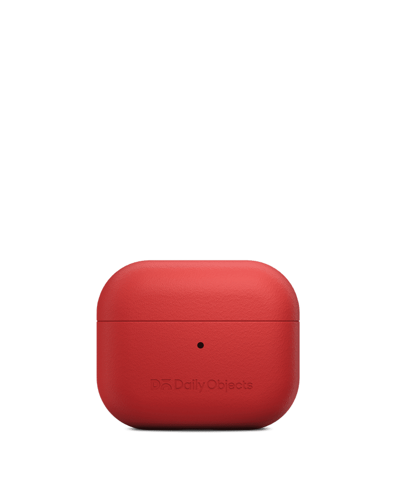 Crimson Leatherite AirPods Pro 2 Case Cover