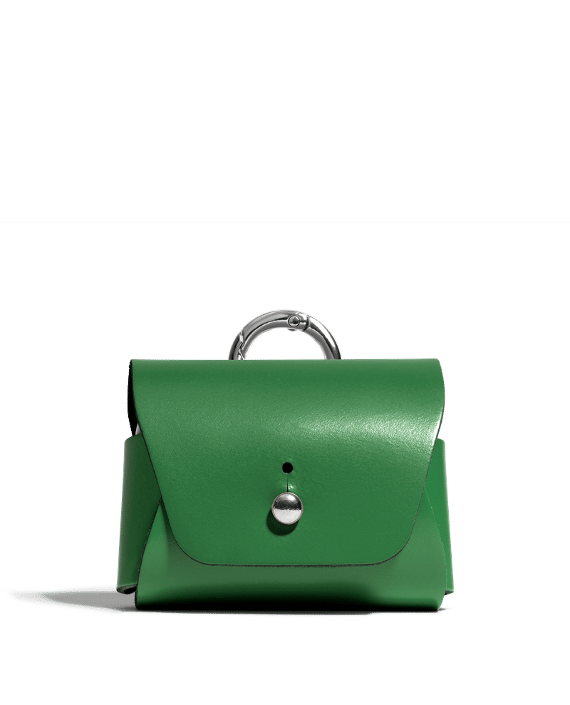 Green Airpods Pro 2 Leather Case Cover