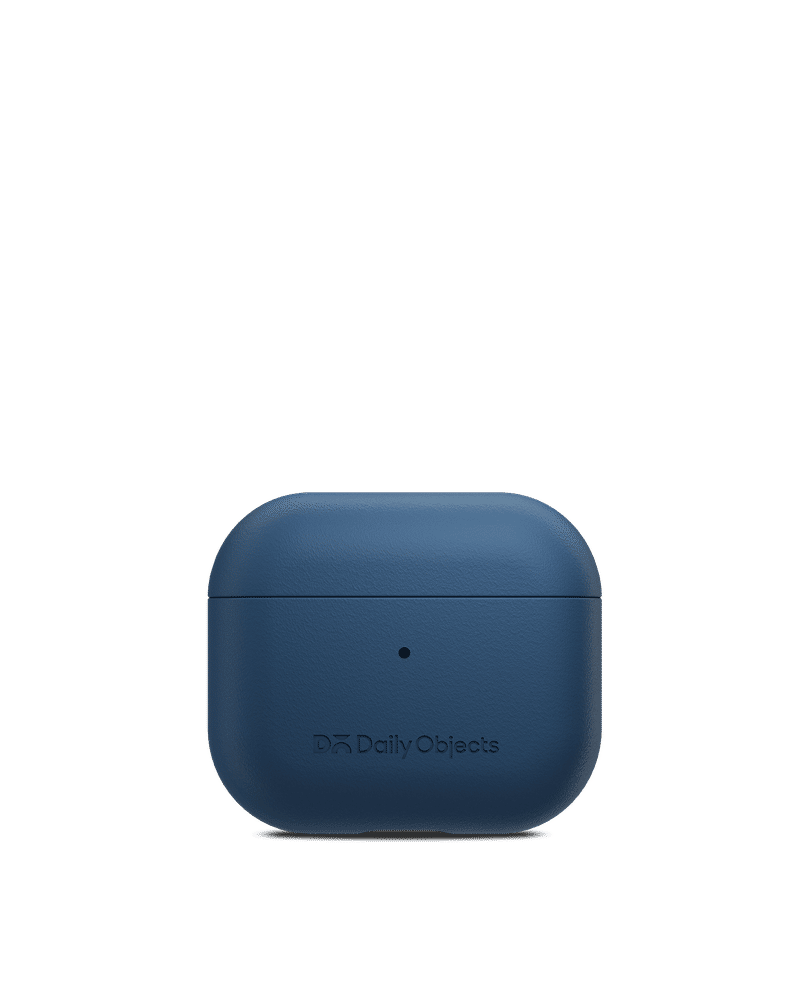 Navy Blue Leatherite AirPods 3 Case Cover