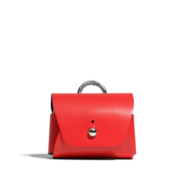 

Red Airpods 3 Leather Case Cover