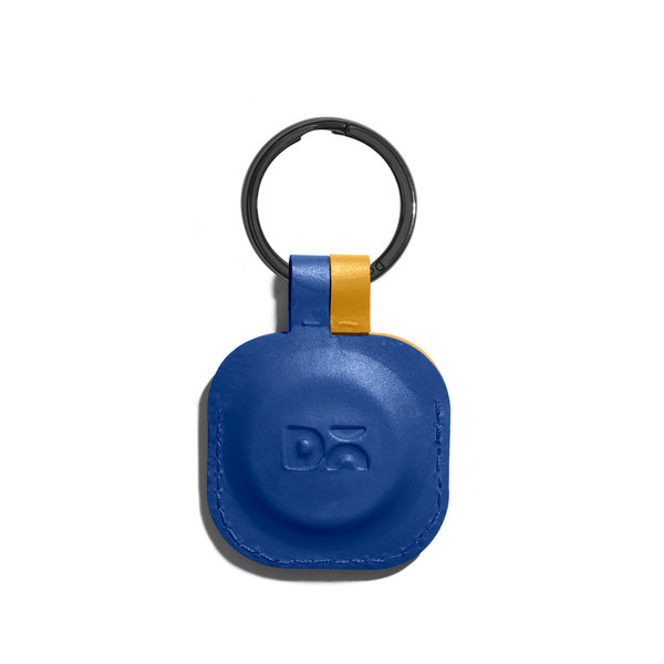 

Blue-Yellow Zine AirTag Case