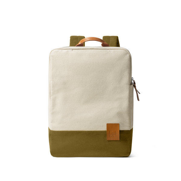 

Ivory - Olive 9 to 9 Backpack