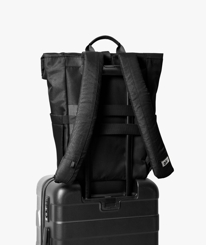 Space Black Miles Roll Top Backpack
