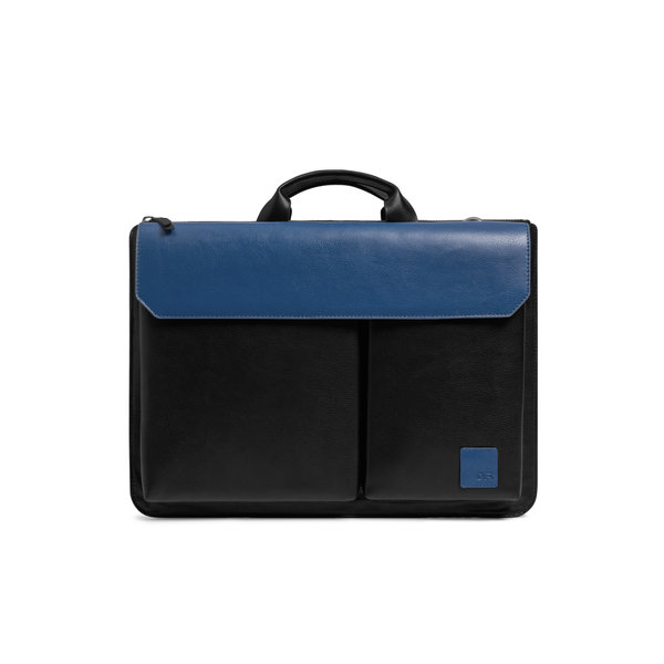 

Black-Blue Urban Tech Brief Bag - Medium