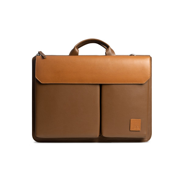 

Brown-Tan Urban Tech Brief Bag - Large