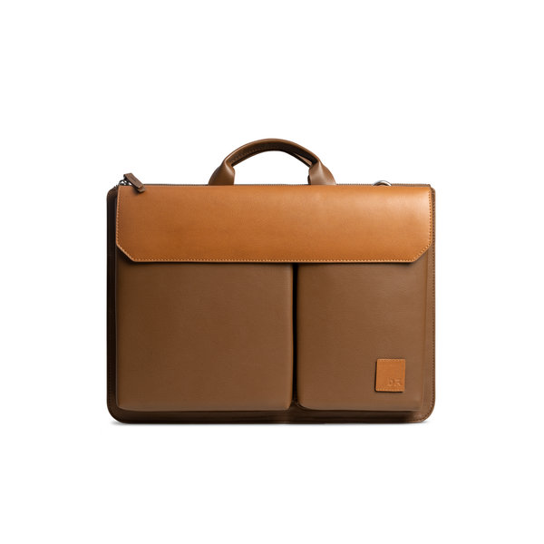 

Brown-Tan Urban Tech Brief Bag - Medium