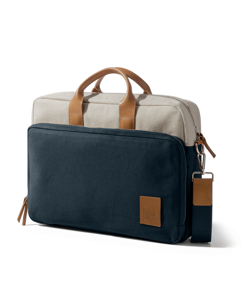 Ivory - Navy Commute Messenger Bag - Large