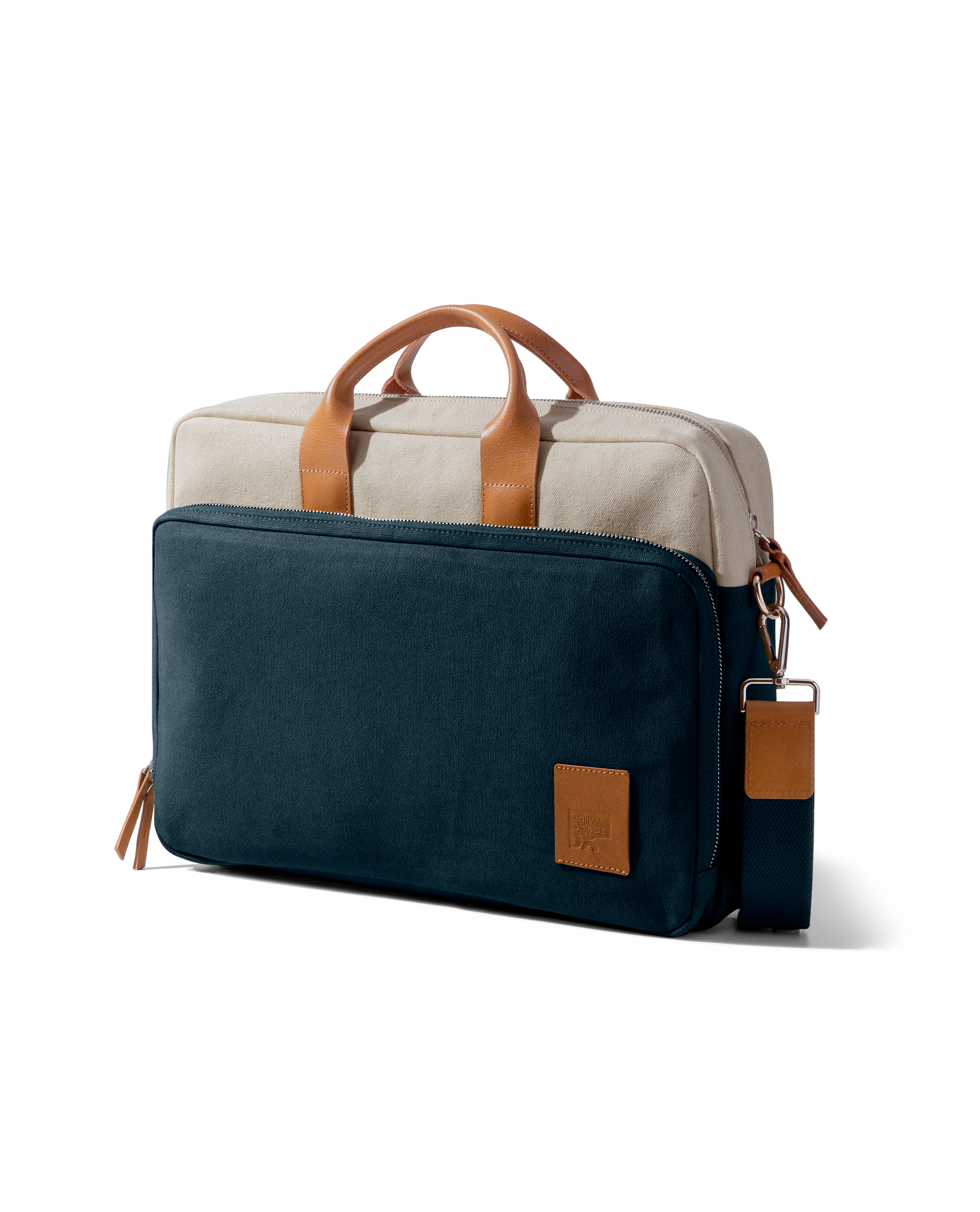 Ivory - Navy Commute Messenger Bag - Medium