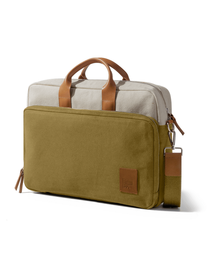 Ivory - Olive Commute Messenger Bag - Large