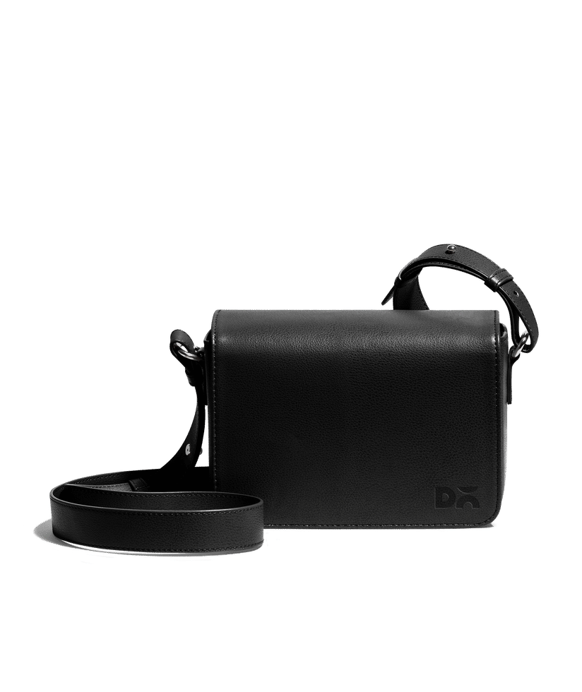Black Sol Box Shoulder Bag