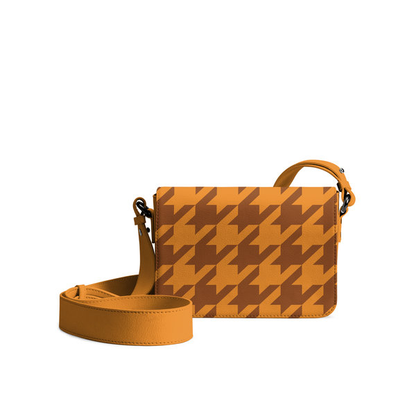 

DailyObjects Brown Houndstooth Sol Box Shoulder Bag