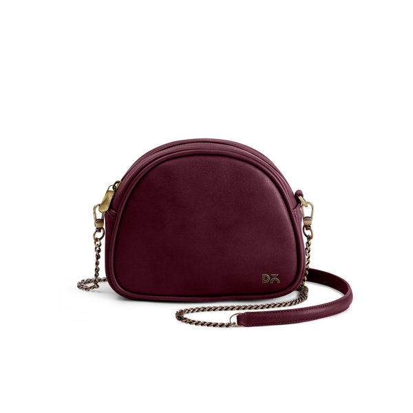 

DailyObjects Burgundy Vegan Leather - Arch Crossbody Bag