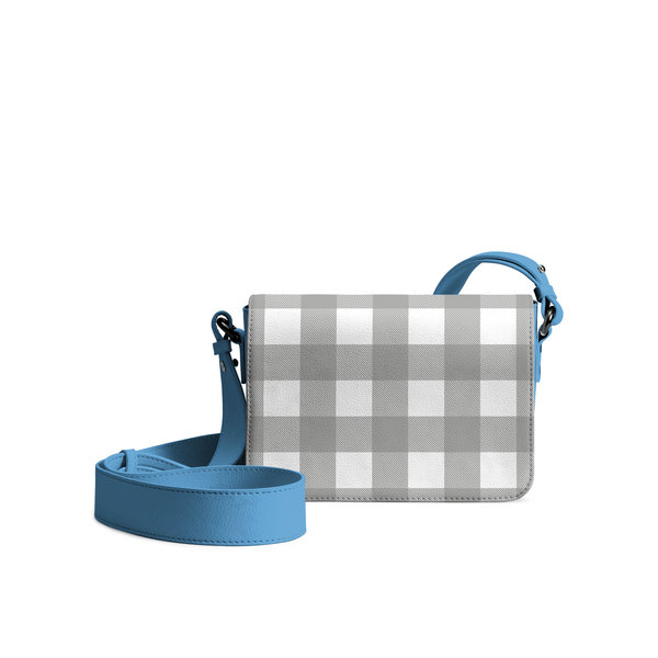 

DailyObjects Grey Gingham Sol Box Shoulder Bag
