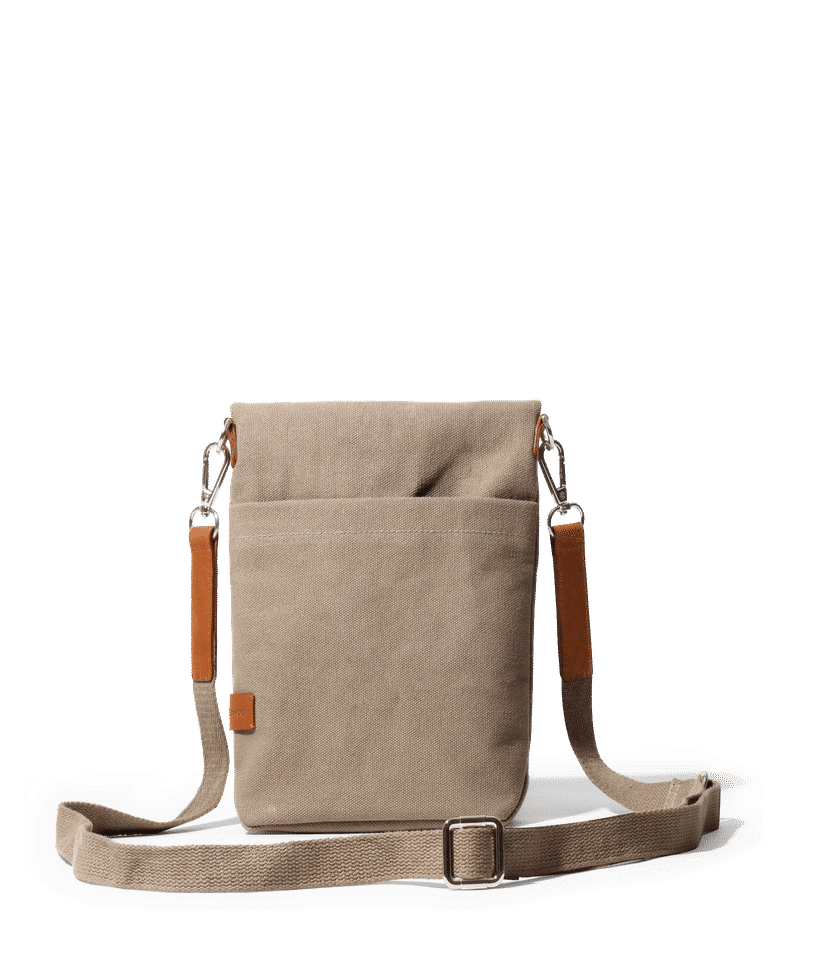 Khaki Beige Scout Crossbody Bag by DailyObjects