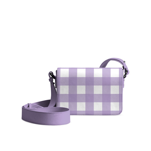 

DailyObjects Lavender Gingham Sol Box Shoulder Bag