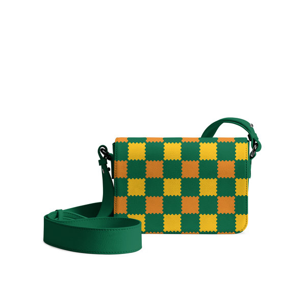 

DailyObjects Multi Green Checkerboard Sol Box Shoulder Bag