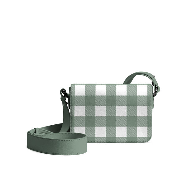 

DailyObjects Teal Gingham Sol Box Shoulder Bag