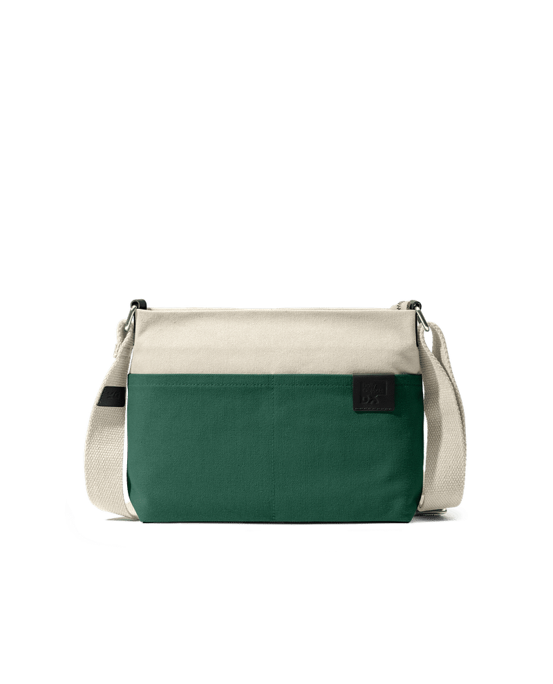 Ivory-Forest Green Sunday Crossbody Bag