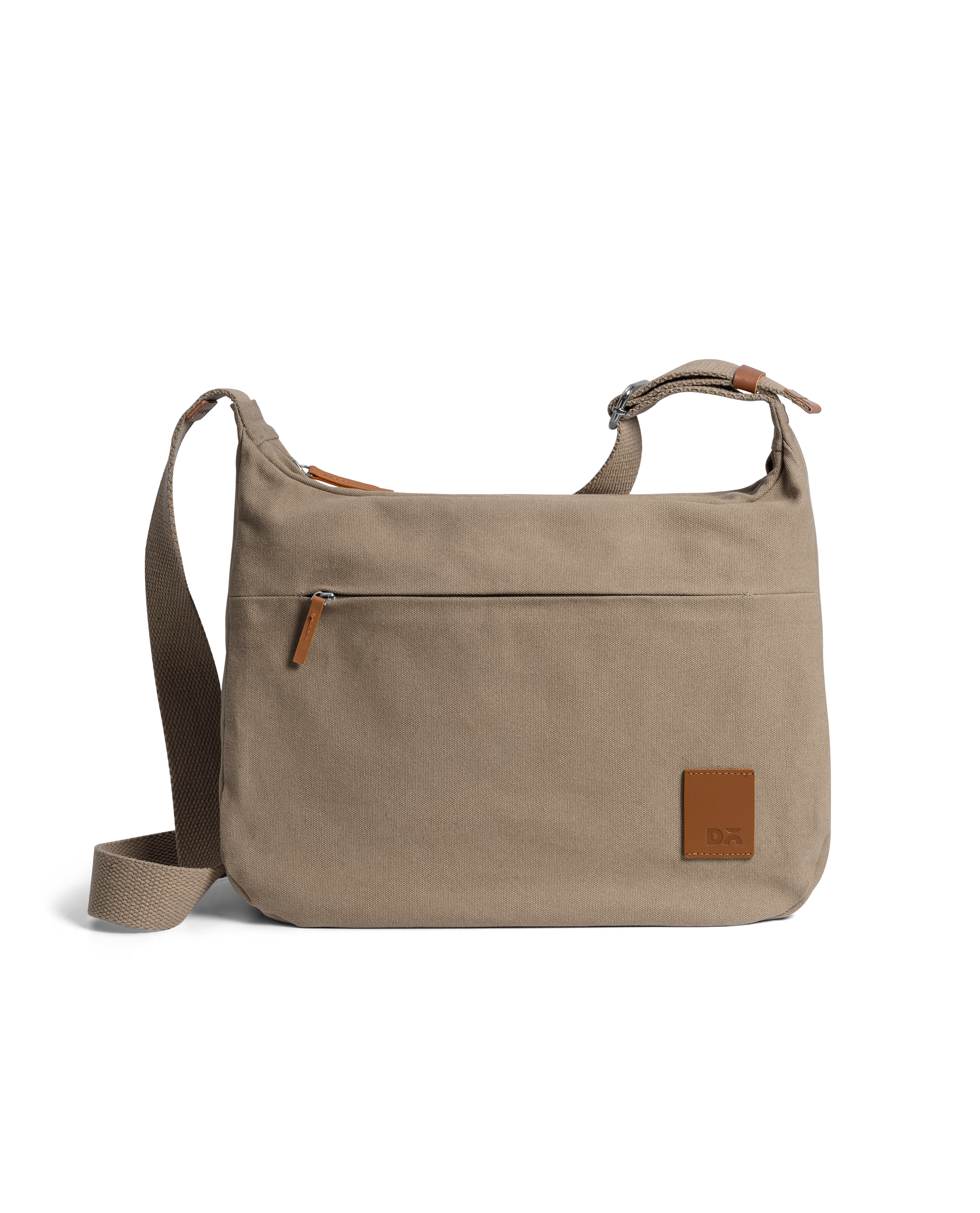 Khaki Beige March Crossbody Bag Large