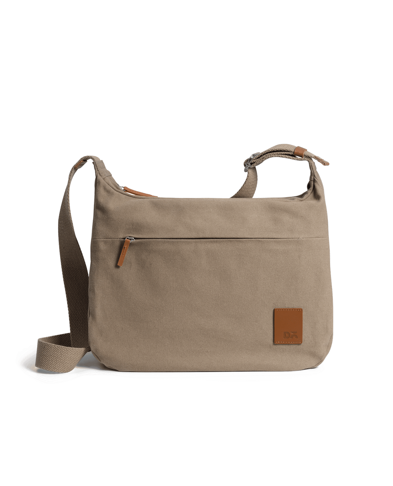Khaki Beige March Crossbody Bag Large