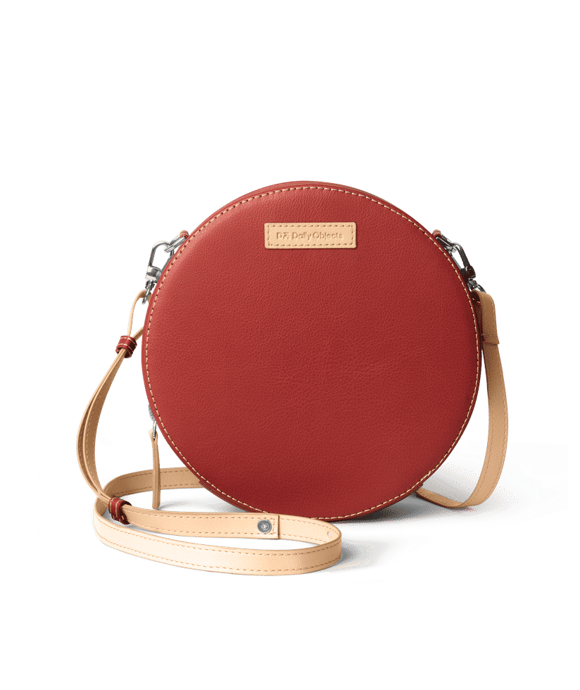 Red round crossbody sale bag