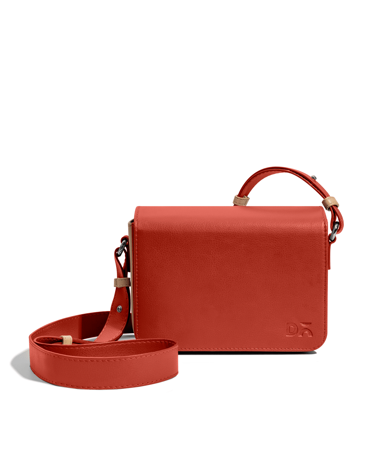 Terracotta Red - Sol Box Shoulder Bag