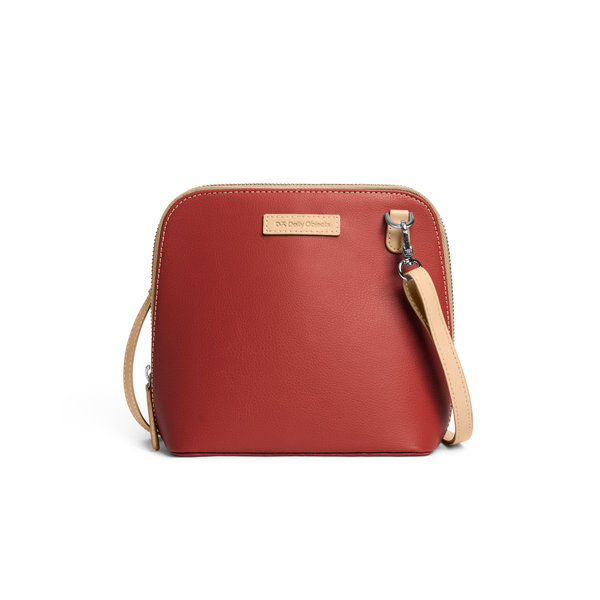 

Terracotta Red Trapeze Crossbody Bag