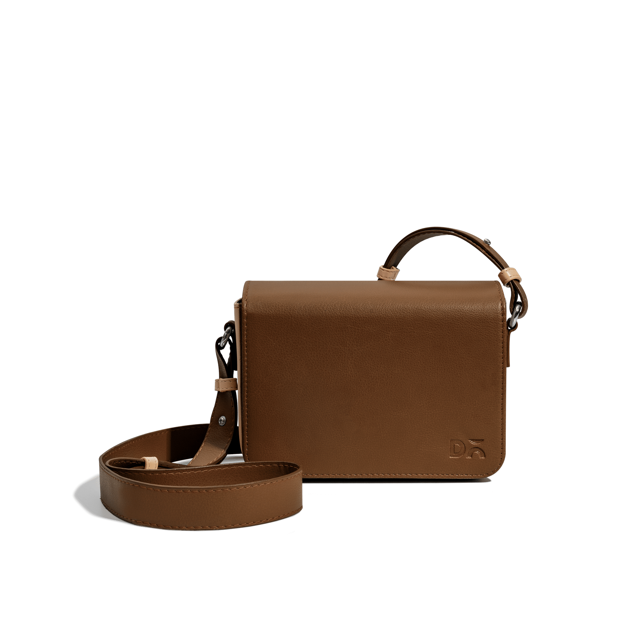 Walnut Brown - Sol Box Shoulder Bag