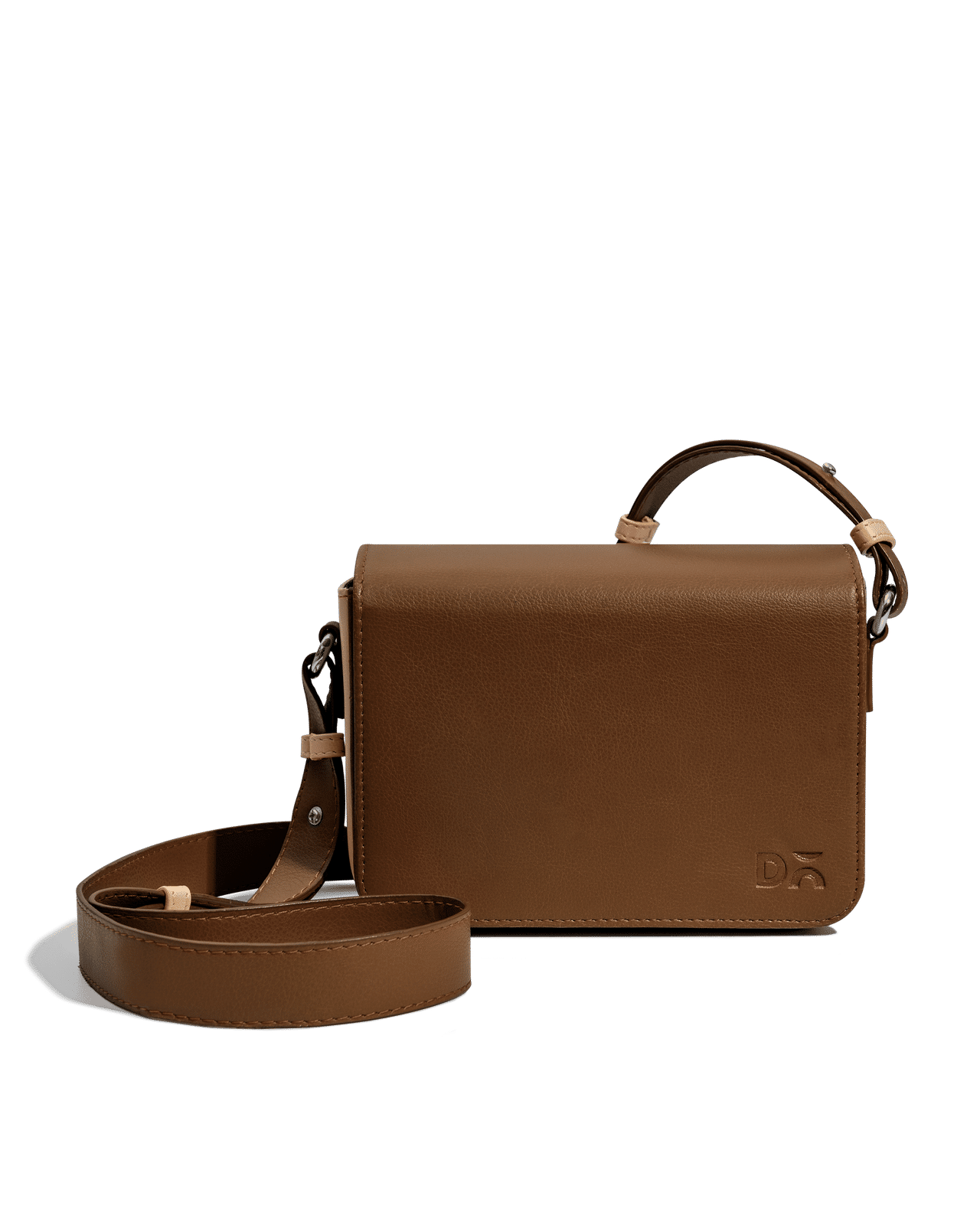 Walnut Brown - Sol Box Shoulder Bag