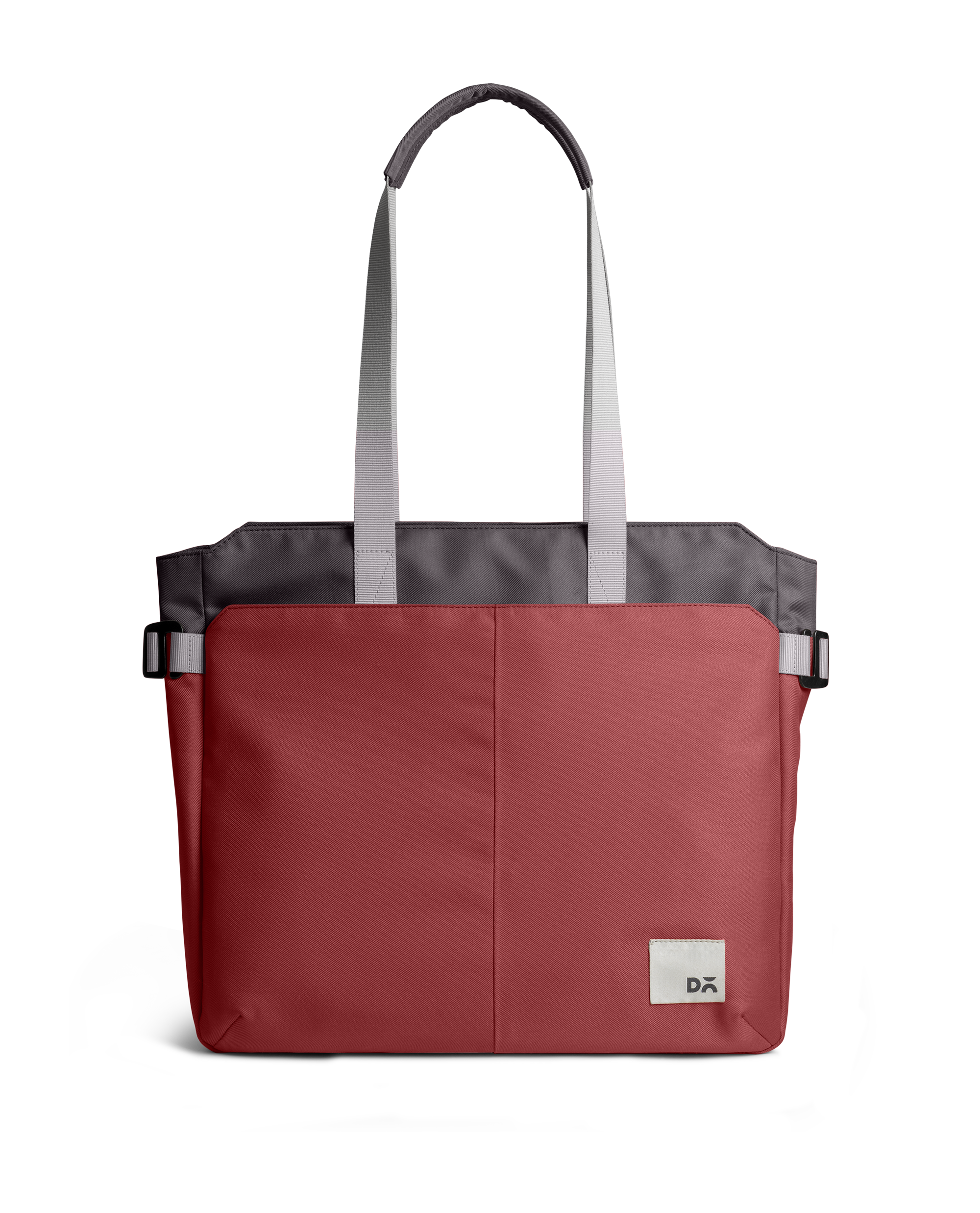 Charcoal-Red Clay Key Tote Bag