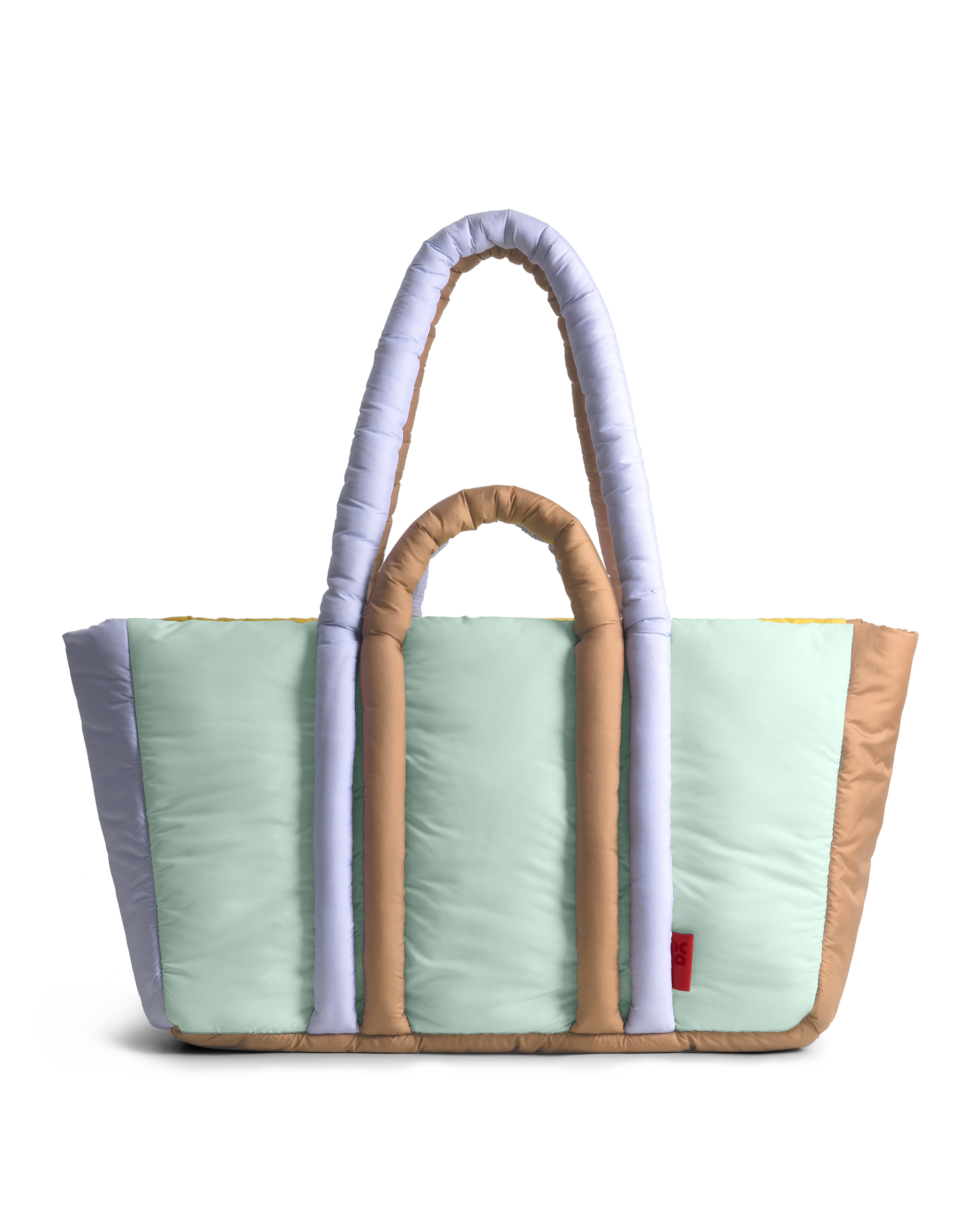 Colourblock Puft Oversized Tote