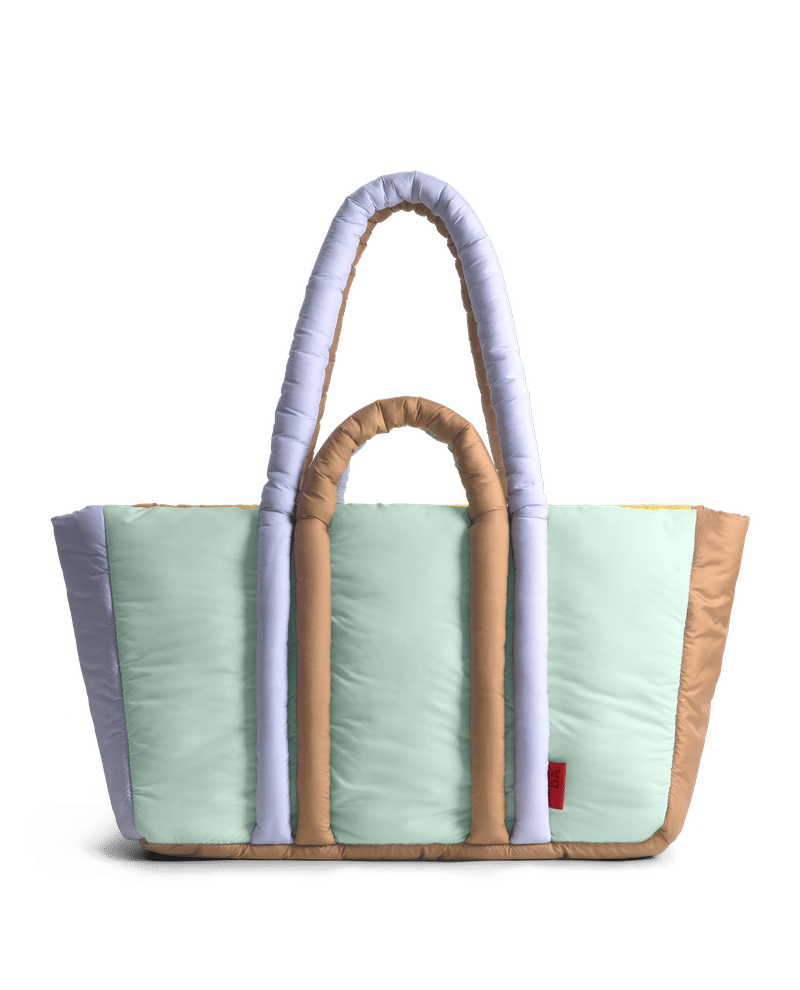 Colourblock Puft Oversized Tote