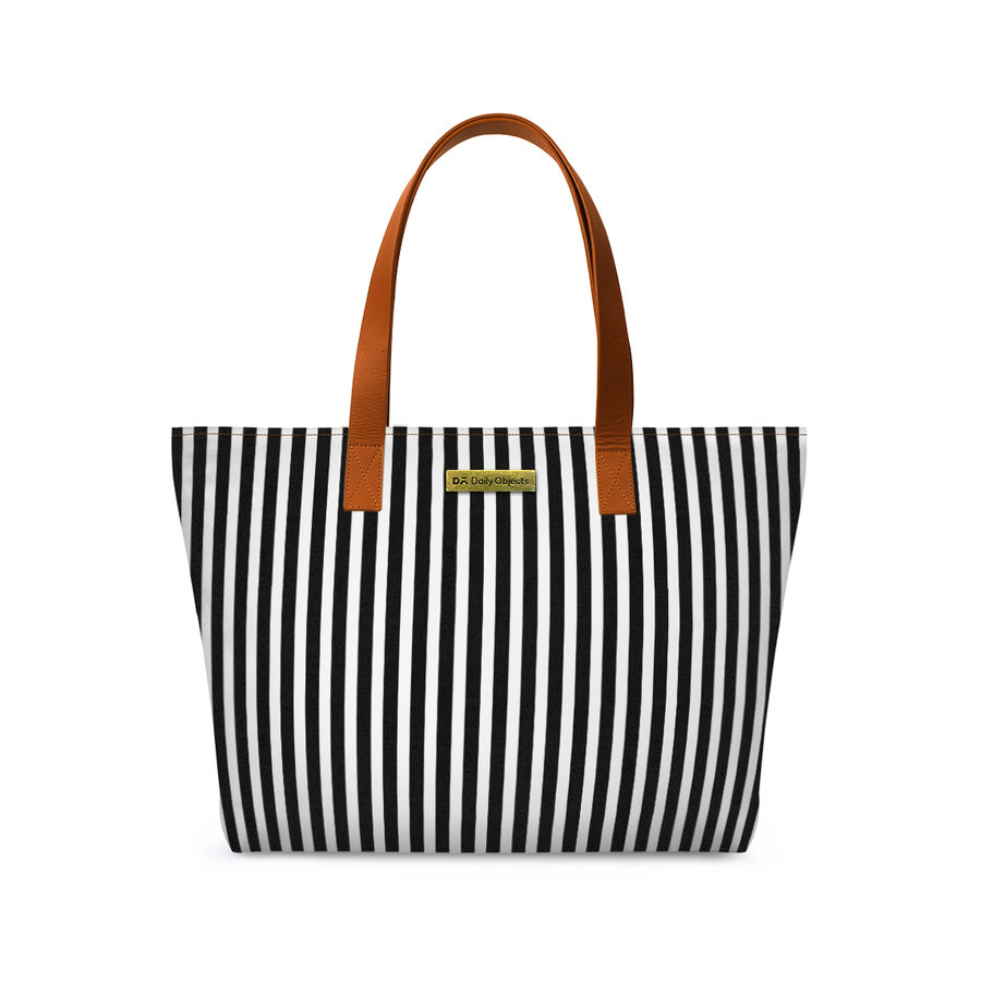 

DailyObjects Achromatic Pinstrpes Fatty Tote Bag